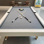 Load image into Gallery viewer, 7-ft 3 IN 1 Professional Billiard Pool Tables with Full Accessory Pool Table with Table Tennis Top - White with Grey Felt
