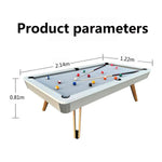 Load image into Gallery viewer, 7-ft 3 IN 1 Professional Billiard Pool Tables with Full Accessory Pool Table with Table Tennis Top - White with Grey Felt