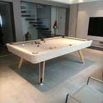 Load image into Gallery viewer, 7-ft 3 IN 1 Professional Billiard Pool Tables with Full Accessory Pool Table with Table Tennis Top - White with Grey Felt