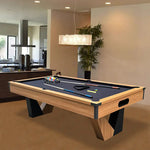 Load image into Gallery viewer, 7 ft Pool Table with Wood Finish - Billiards Game Room Table for Adults & Family Billiard Table with Rustic Wood Finish