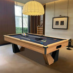 Load image into Gallery viewer, 7 ft Pool Table with Wood Finish - Billiards Game Room Table for Adults & Family Billiard Table with Rustic Wood Finish