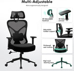 Load image into Gallery viewer, Big and Tall Office Chair 500 lbs – Ergonomic Desk Chair with Adjustable Lumbar Support, 2D Headrest, 3D Armrests, Extra Thick Cushion & Spring Seat (Black)