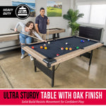 Load image into Gallery viewer, 7ft Portable Foldable Pool Billiard Tables With Full Set of Accessories for Kids and Adults
