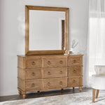 Load image into Gallery viewer, 9-Drawer Dresser with Mirror, Elegant Vanity Table For Traditional Bedroom-GCC Home Center