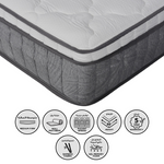 Load image into Gallery viewer, King Size Mattress with Gel-Infused Memory Foam & Pocket Springs - Medium Firm, Anti-Allergen, 2-Year Warranty-GCC Home Center