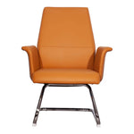 Load image into Gallery viewer, Ergonomic PU Leather Office Visitor Chair YS 201 C with Cushioned Arm Rests