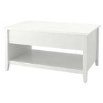 Load image into Gallery viewer, Adjustable Coffee Table With Lift-Top Design, White, 97 cm