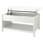 Load image into Gallery viewer, Adjustable Coffee Table With Lift-Top Design, White, 97 cm
