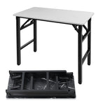 Load image into Gallery viewer, Adjustable Folding Desk No Install, Portable and Compact Computer Walnut Table Office Table for Home, Office, Study, Dining, Camping, Picnic, and BBQ (Yellow, 80 * 40 * 75cm)-GCC Home Center