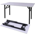 Load image into Gallery viewer, Adjustable Folding Desk No Install, Portable and Compact Computer Walnut Table Office Table for Home, Office, Study, Dining, Camping, Picnic, and BBQ (Yellow, 80 * 40 * 75cm)-GCC Home Center