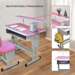 Load image into Gallery viewer, Adjustable School Desk and Chair Set For Primary & Secondary School ā Ideal for Home