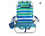 Load image into Gallery viewer, Aluminum Folding Beach Armchair – Lightweight, Durable & Portable Outdoor Chair