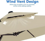 Load image into Gallery viewer, Aluminum Garden Umbrella with Marble Base, Solar Light-GCC Home Center