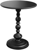 Load image into Gallery viewer, American Country Side Table, Round Small Cafe End Table Nightstand, Small Space Sofa Side Table for Bedroom, Living Room, Patio
