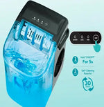 Load image into Gallery viewer, Automatic Ice Maker, 15kg 24hrs Ice Production, Round lce Cube Shape,1.3 Liter Capacity With 6-13mins Ice Making, LED Display 6.2kg 110W for Home Kitchen, Bars, Coffee Shops, Restaurant HZB-16M-White