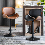 Load image into Gallery viewer, COOLBABY Bar chairs Lift leather bar chairs Light luxury home front desk high chairs Adjustable swivel seats High stools Low back kitchen island, dining room 1PC (Black)-GCC Home Center