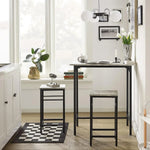 Load image into Gallery viewer, Bar Set-1 Bar Table and 2 Stools, Home Kitchen Breakfast Bar Set Furniture Dining Set (grey)-GCC Home Center
