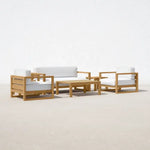 Load image into Gallery viewer, Bartol Outdoor Seating 8-Person Outdoor Seating Set | Solid Teak Wood | Cushions Included