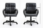 Load image into Gallery viewer, Basics Ergonomic PU Chair - Black Office Chair-GCC Home Center
