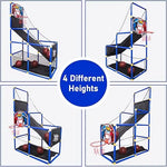Load image into Gallery viewer, Basketball Hoop Arcade Game Toy Basketball Hoop Shoot Training System Portable Lightweight Sets with 6 Balls & Pump-GCC Home Center