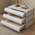 Load image into Gallery viewer, Bedside Table Nightstand with Three Drawers Built in LED Light Storage Cabinet for Bedroom-GCC Home Center