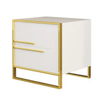 Load image into Gallery viewer, Bedside Table, Solid Wood Nightstand Table Amazing Design, Side Table 50H x 50W cm - WHITE-GCC Home Center