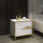 Load image into Gallery viewer, Bedside Table, Solid Wood Nightstand Table Amazing Design, Side Table 50H x 50W cm - WHITE-GCC Home Center