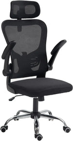 Load image into Gallery viewer, Arabian Mall Ergonomic Black Mesh Office Chair with Lumbar Support and Headrest