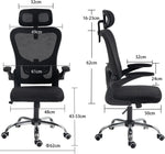 Load image into Gallery viewer, Arabian Mall Ergonomic Black Mesh Office Chair with Lumbar Support and Headrest