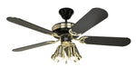Load image into Gallery viewer, Black Ø132 Ceiling Fan With Pull Chain, 50Hz