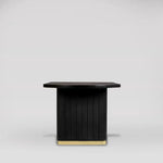 Load image into Gallery viewer, Black Ribbed Mango Wood Coffee Table