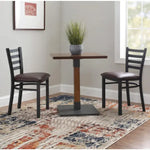 Load image into Gallery viewer, Jilphar Furniture Brown Leather Restaurant Dining Chair JP1013-GCC Home Center