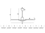Load image into Gallery viewer, Brown/Mahogany Ceiling Fan With Wall Control Included