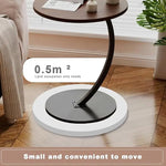 Load image into Gallery viewer, C-Shaped Side Table – Minimalist Laptop, Coffee, and Snack Table for Small Spaces