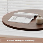 Load image into Gallery viewer, C-Shaped Side Table – Minimalist Laptop, Coffee, and Snack Table for Small Spaces