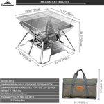 Load image into Gallery viewer, camping moon Portable Foldable Stainless Steel Bbq Charcoal Grill (MT-2)