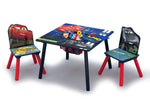 Load image into Gallery viewer, Cars Table & Chair Set with Storage | Includes 2 Chairs & Hidden Storage Basket | Kid-Friendly Desk for Homework & Creative Play