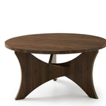 Load image into Gallery viewer, Carson 36″ Tri Leg Coffee Table, Dark Walnut Finish | 3-Leg Design