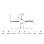Load image into Gallery viewer, Ceiling Fan Ø132cm With Pull Chain, 4 Blades, 50Hz