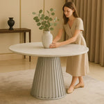 Load image into Gallery viewer, Celesta Modern Luxury Flute Design Round Dining Table