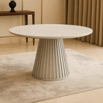 Load image into Gallery viewer, Celesta Modern Luxury Flute Design Round Dining Table