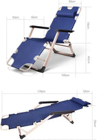 Load image into Gallery viewer, Chaise Lounge Outdoor Portable Folding Patio Recliner Chair adjustable Backrest with Suede Mat