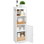 Load image into Gallery viewer, CITLOW Bathroom Waterproof Cabinet,White Floor Standing Storage Cabinet Home StorageFurniture Shelf,Suitable for Toilet Bedroom Kitchen Living Room,75x22x20cm