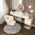 Load image into Gallery viewer, Classic Advanced Solid Wood Dressing Table, Bedroom Makeup Table, with Smart Mirror, Side Table and Chair-GCC Home Center