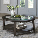 Load image into Gallery viewer, Cocktail Coffee Table - Traditional Glass Inset Coffee Table