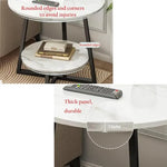 Load image into Gallery viewer, Coffee Table, Bedside End Table, Lamp Table for Living Room Bedroom - White & Gold-GCC Home Center