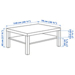 Load image into Gallery viewer, Coffee Table, Black-Brown, 118Γ78 cm