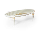 Load image into Gallery viewer, Coffee Table Cream With Tempered Glass Top