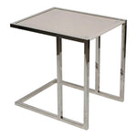 Load image into Gallery viewer, Coffee Table made with Tempered Glass And Stainless Steel Frame - Silver & White-GCC Home Center