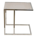 Load image into Gallery viewer, Coffee Table made with Tempered Glass And Stainless Steel Frame - Silver & White-GCC Home Center